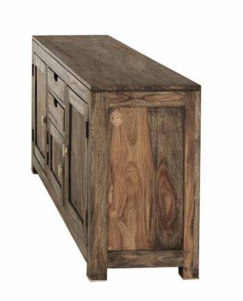 Sideboard Sheesham 160x42x75  grau geölt NATURE GREY #89