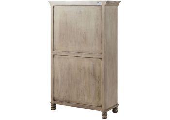 Vitrine Mango 97x45x160 grau lackiert HERMITAGE #016
