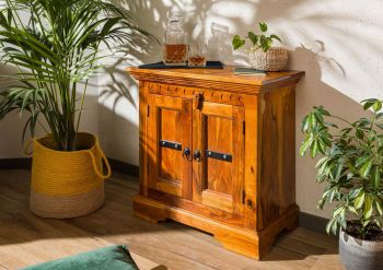 OXFORD Kommode Akazie 65x36x65 - Verschiedene Farben