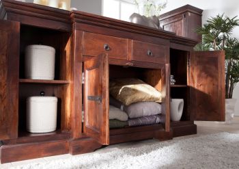 Sideboard Akazie 160x45x85 nougat lackiert OXFORD #902