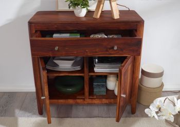 Sideboard Sheesham 88x40x85 walnuss geölt BROOKLYN #24