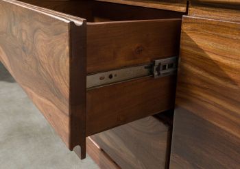 Sideboard Sheesham 185x40x80 walnuss gewachst TORONTO #202