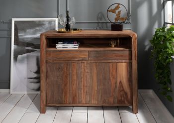 Sideboard Sheesham 120x45x100 grau geölt BUENO #2005
