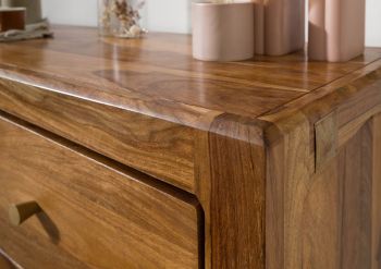 Sideboard Sheesham 110x45x80 braun lackiert ANCONA #120