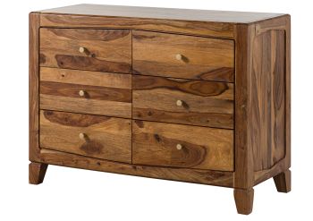 Sideboard Sheesham 110x45x80 braun lackiert ANCONA #120