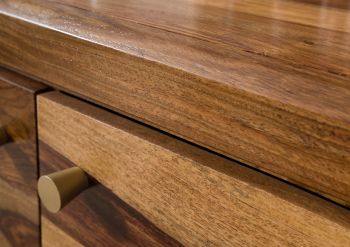 Sideboard Sheesham 140x45x80 braun lackiert ANCONA #121