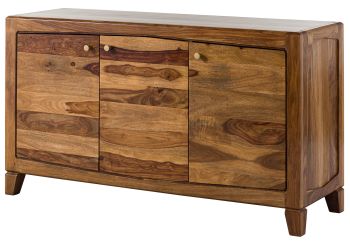 Sideboard Sheesham 140x45x80 braun lackiert ANCONA #121