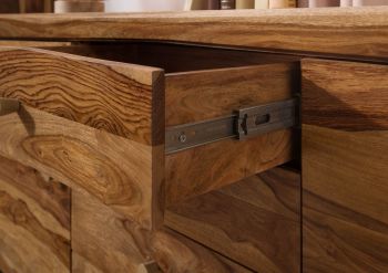 Sideboard Sheesham 175x45x80 braun lackiert ANCONA #123