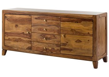 Sideboard Sheesham 175x45x80 braun lackiert ANCONA #123