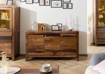 Sideboard Sheesham 140x45x80 ANCONA - Verschiedene Farben