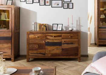 Sideboard Sheesham 140x45x80 ANCONA - Verschiedene Farben