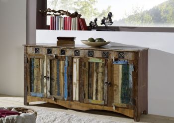 Sideboard Altholz 178x42x88 mehrfarbig lackiert NATURE OF SPIRIT #40