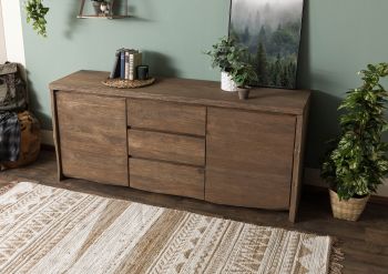 Sideboard Mango 185x48x80 braun geölt / sandgestrahlt PURE MANGO #115