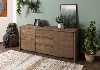 Sideboard Mango 185x48x80 braun geölt / sandgestrahlt PURE MANGO #115