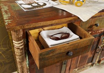 Sideboard Altholz 140x42x88 mehrfarbig lackiert FABLE #04