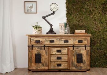 Sideboard Mango 150x45x90 natur lackiert RAILWAY #119