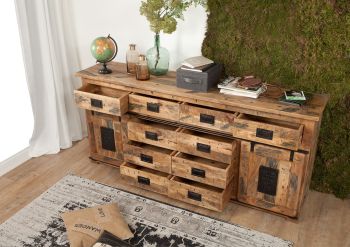 Sideboard Mango 200x45x90 natur lackiert RAILWAY #122