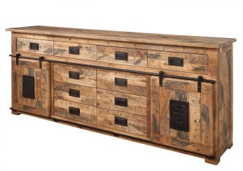 Sideboard Mango 200x45x90 natur lackiert RAILWAY #122