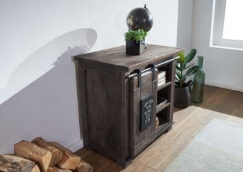 Kommode Mango 70x45x70 grau lackiert RAILWAY #224