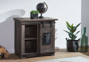 Kommode Mango 70x45x70 grau lackiert RAILWAY #224