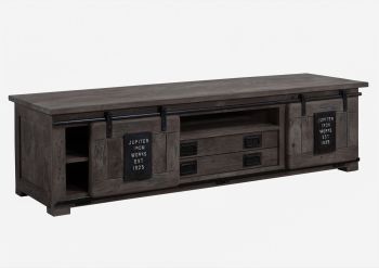 TV-Board Mango 180x55x50 grau lackiert RAILWAY #246