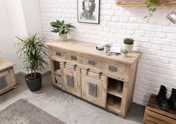 Sideboard Mango 150x45x90 whitewash lackiert RAILWAY #319