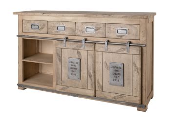 Sideboard Mango 150x45x90 whitewash lackiert RAILWAY #319