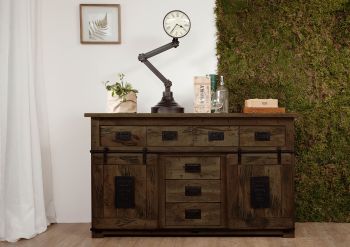 Sideboard Mango 150x45x90 braun lackiert RAILWAY #419