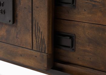 Sideboard Mango 150x45x90 braun lackiert RAILWAY #419