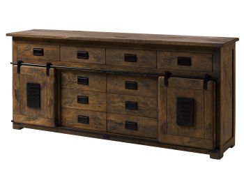Sideboard Mango 200x45x90 braun lackiert RAILWAY #422