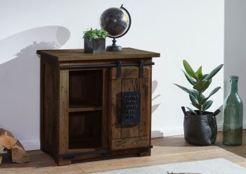 Kommode Mango 70x45x70 braun lackiert RAILWAY #424