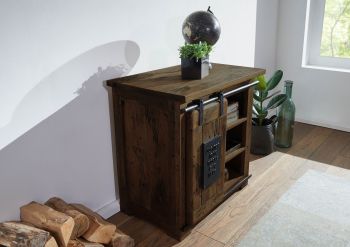 Kommode Mango 70x45x70 braun lackiert RAILWAY #424