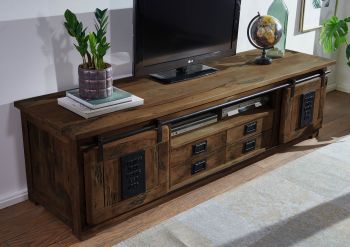 TV-Board Mango 200x55x55 braun lackiert RAILWAY #448