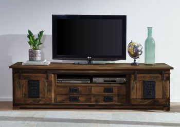 TV-Board Mango 200x55x55 braun lackiert RAILWAY #448