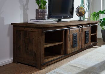 TV-Board Mango 200x55x55 braun lackiert RAILWAY #448