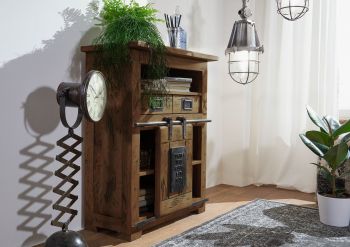Kommode Mango 75x36x90 braun lackiert RAILWAY #452