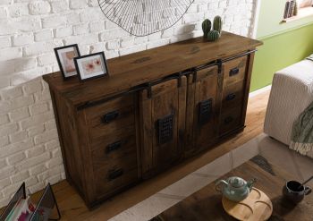 Sideboard Mango 170x45x90 braun lackiert RAILWAY #493