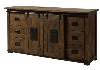 Sideboard Mango 170x45x90 braun lackiert RAILWAY #493
