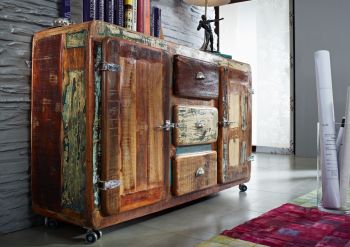 FREEZY Sideboard #07 Eisen u. Altholz