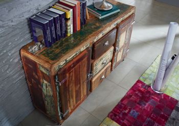 Sideboard Altholz 150x40x90 mehrfarbig lackiert FREEZY #07