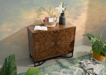 Kommode Mango 107x46x86 braun lackiert STILMÖBEL #115