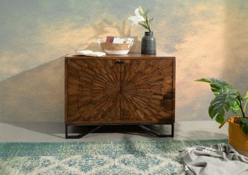 Kommode Mango 107x46x86 braun lackiert STILMÖBEL #115