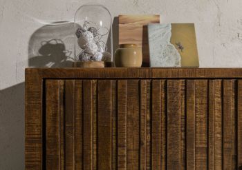 Sideboard Mango 178x46x85 braun lackiert STILMÖBEL #124