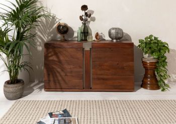 Sideboard Mango 135x45x75 braun lackiert Amsterdam #28