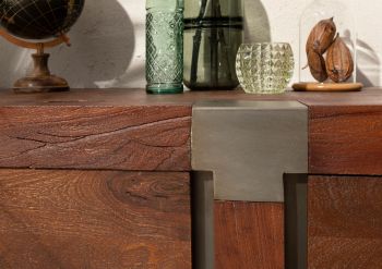 Sideboard Mango 135x45x75 braun lackiert Amsterdam #28