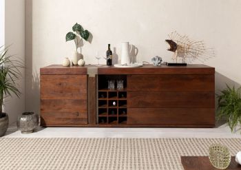 Sideboard Mango 215x45x75 braun lackiert Amsterdam #29