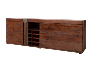 Sideboard Mango 215x45x75 braun lackiert Amsterdam #29