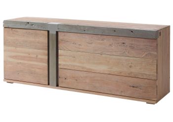 Sideboard Akazie 180x45x75 beige lackiert Amsterdam #111