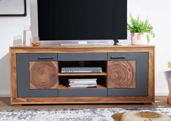 TV-Board Sheesham 150x46x62 gebeizt TURIN #02