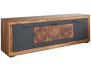 TV-Board Sheesham 178x46x62 gebeizt TURIN #07